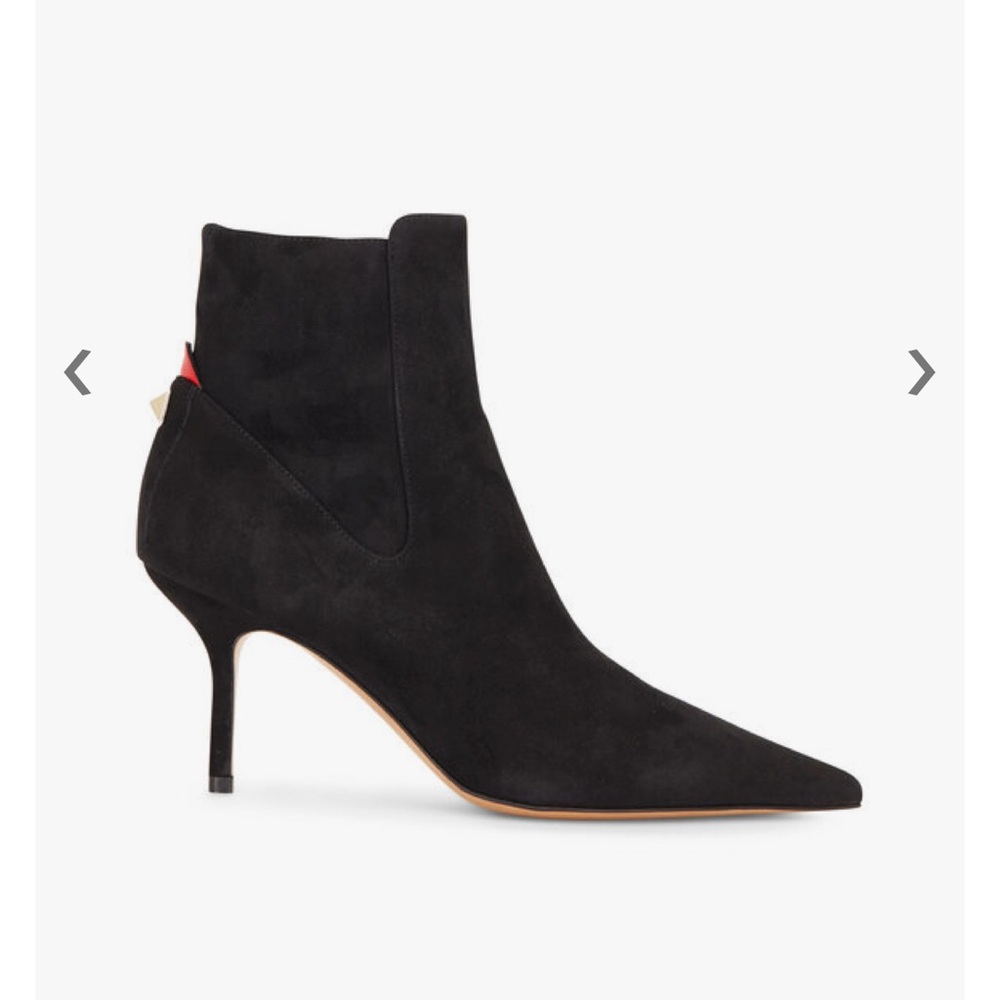 Valentino Suede Rockstud Ankle Boots
